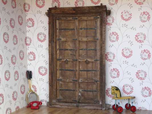 Antique Wooden Door 1 Brown Extra Large