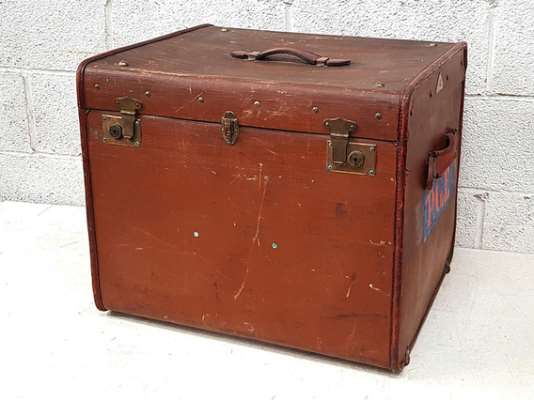 Large Square Storage Trunk Brown