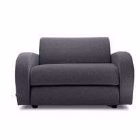 Jay-Be Retro Deep Sprung Sofa Bed Chair Raven
