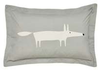 Scion Mr Fox Silver Oxford Pillowcase