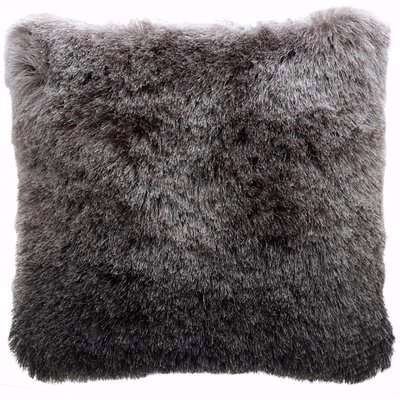 Deco Home 45x45 Fluffy Ombre Cushion Cover Charcoal Silver / Silver
