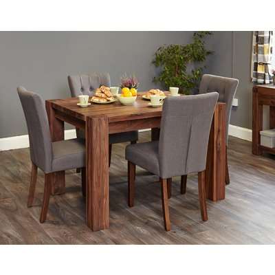 Baumhaus Walnut Dining Table (4 Seater)