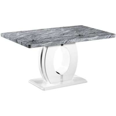Shankar Neptune Medium Marble Effect Top Dining Table