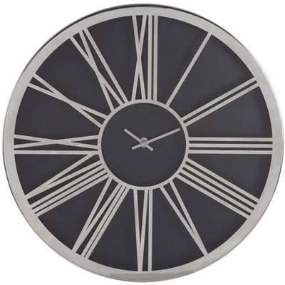 Teddy's Collection Billy Chrome Wall Clock
