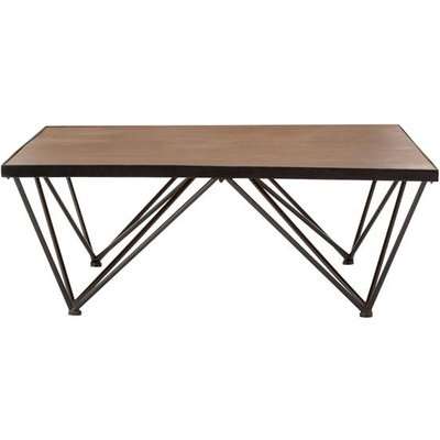Teddy's Collection Newbury Brown Square Coffee Table