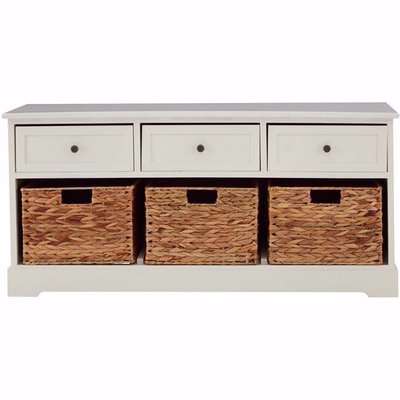 Teddy's Collection Vito Ivory Storage Bench