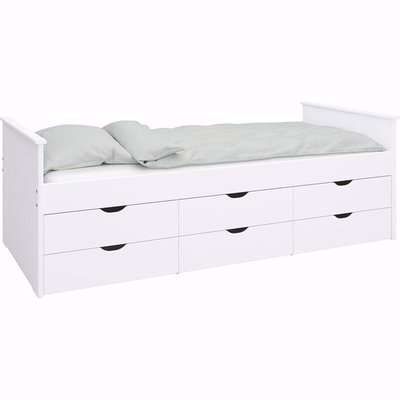 Alba Single Bed with 6 Drawers