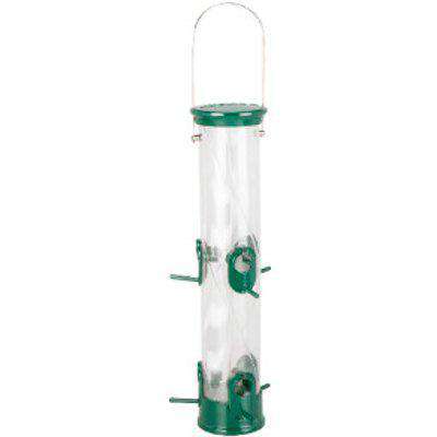 All Weather Three Seed Feeder - Green