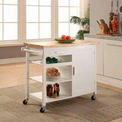Berkley Kitchen Storage Cart - White