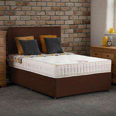 Bideford Divan Bed With Drawers & Mattress - Choc / Small Double / 2
