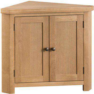 Bisbrooke Country Corner Cabinet - Medium Oak