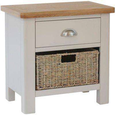 Cambridge Drawer Unit With Wicker Baskets - Dove Grey / 1
