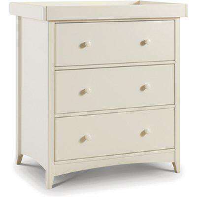Cameo Changing Station With Drawers - Stone White