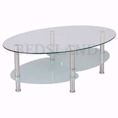 Cara Coffee Table - Silver / Glass