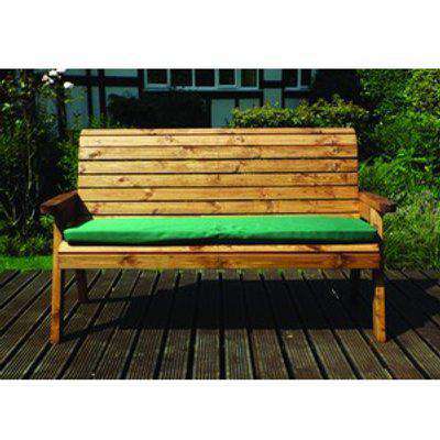 Charles Taylor Three Seater Winchester Bench with Seat Cushion - Green