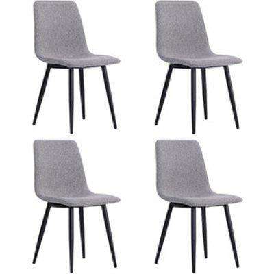 Dining Chair Set Of 4 - Light Grey