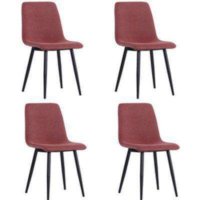 Dining Chair Set Of 4 - Pink