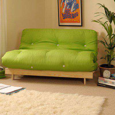 Lime Double 4ft6 Luxury Futon Sofa Bed