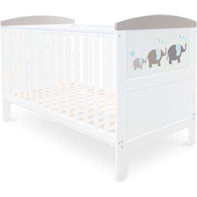 Elephant Coleby Style Cot Bed - Grey