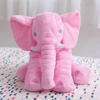 Elephant Doll Baby Pillow Cushion - Pink