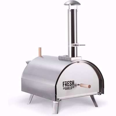 Fresh Grills Extra Large Double Walled Pizza Oven - Silver