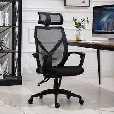 High Back Swivel Mesh Office Chair  - Black
