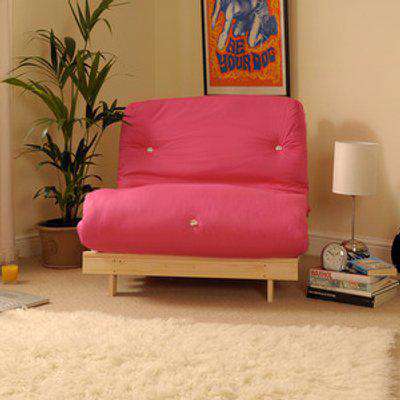 Hot Pink 2ft6 Luxury Futon Sofa Bed