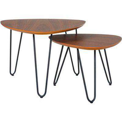Khalo Modern Coffee Table Set - Walnut