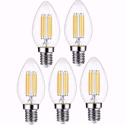 4W LED Candle Filament Light Bulb E14, 3000K (pack of 10) - white