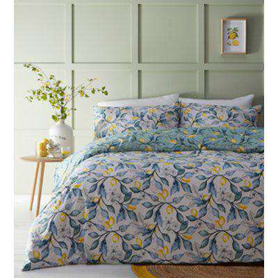 Lemon Tree Duvet Cover and Pillowcase Set - Natural / Superking