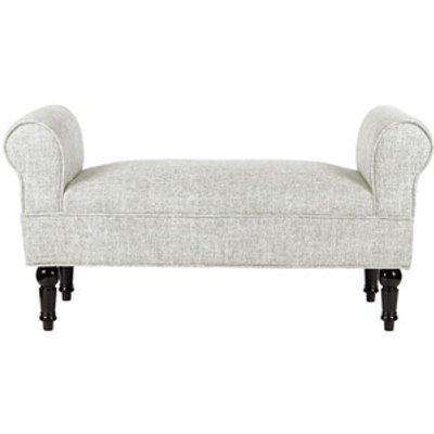 Linen Upholstered Bed End Bench - Beige