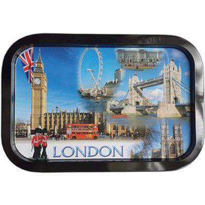 London Photo Collage Large Serving Tray