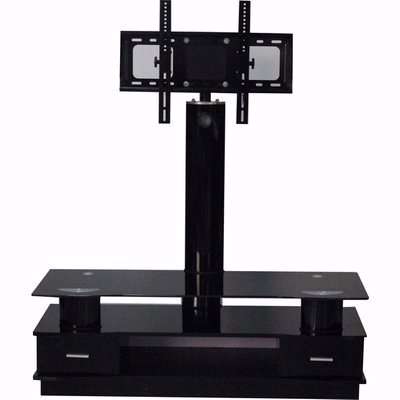 London TV5100 TV Stand with Bracket & 2 Drawers - Black