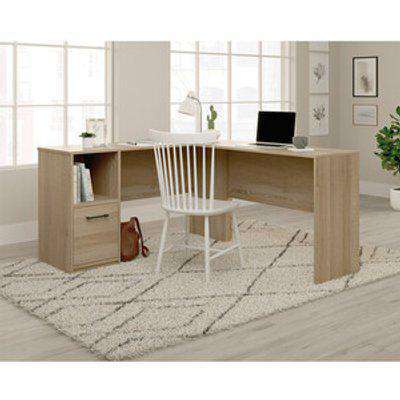Office Essentials L-Shaped Desk - Summer Oak