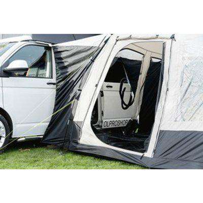 Olpro Cubo Campervan Awning With Fibreglass Poles - Grey/Black