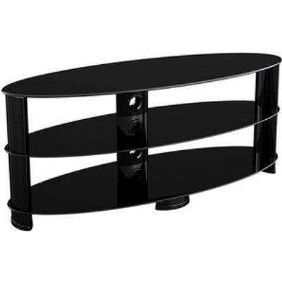 Oval Glass TV Stand - 120cm