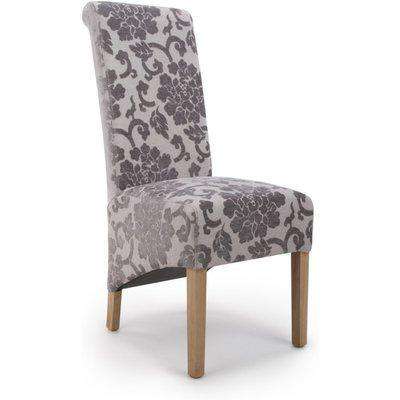 Pair of Krista Roll Back Dining Chair - Mink