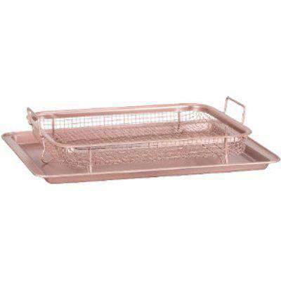 Rose Gold Oven Tray And Basket