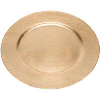 Round Charger Plate - Gold