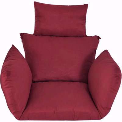 Single Egg Chair Cushion Replacement - Wine red