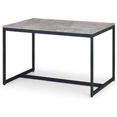 Staten Concrete Dining Table - Concrete/Black
