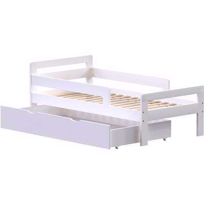 Taurus Toddler Bed With Storage - White