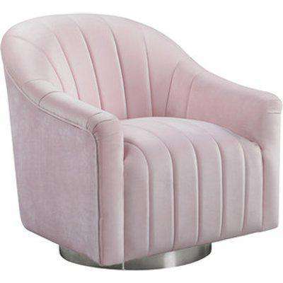 Tiffany Swivel Lounge Chaise Chair - Pink