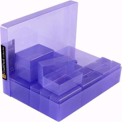 Multi-Pack of Craft Boxes - Purple / 14