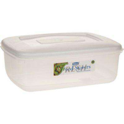 Whitefurze Plastic Food Storage Box - White