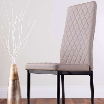 Six Milan Dining Chairs  - Cappuccino