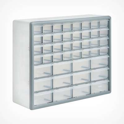 44 Drawer Storage Organiser - White